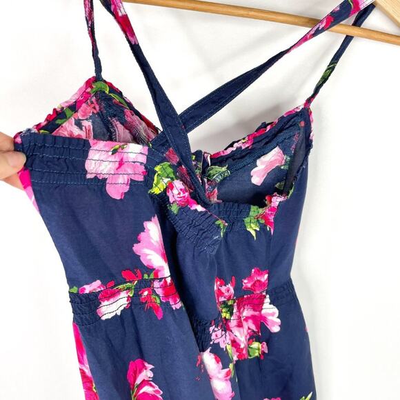 Hollister Blue Floral Mini Summer Dress XS - Picture 3 of 8